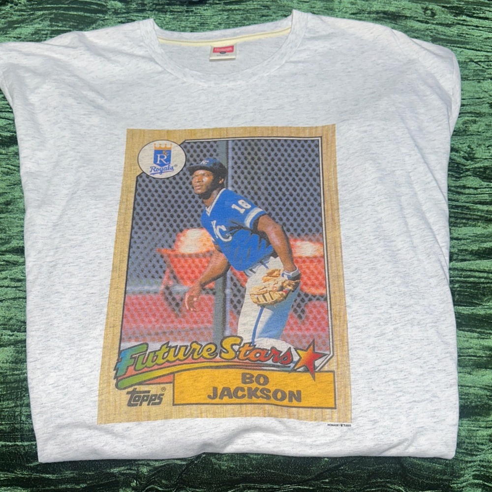 HOMAGE Gray Bo Jackson Future Stars Tee